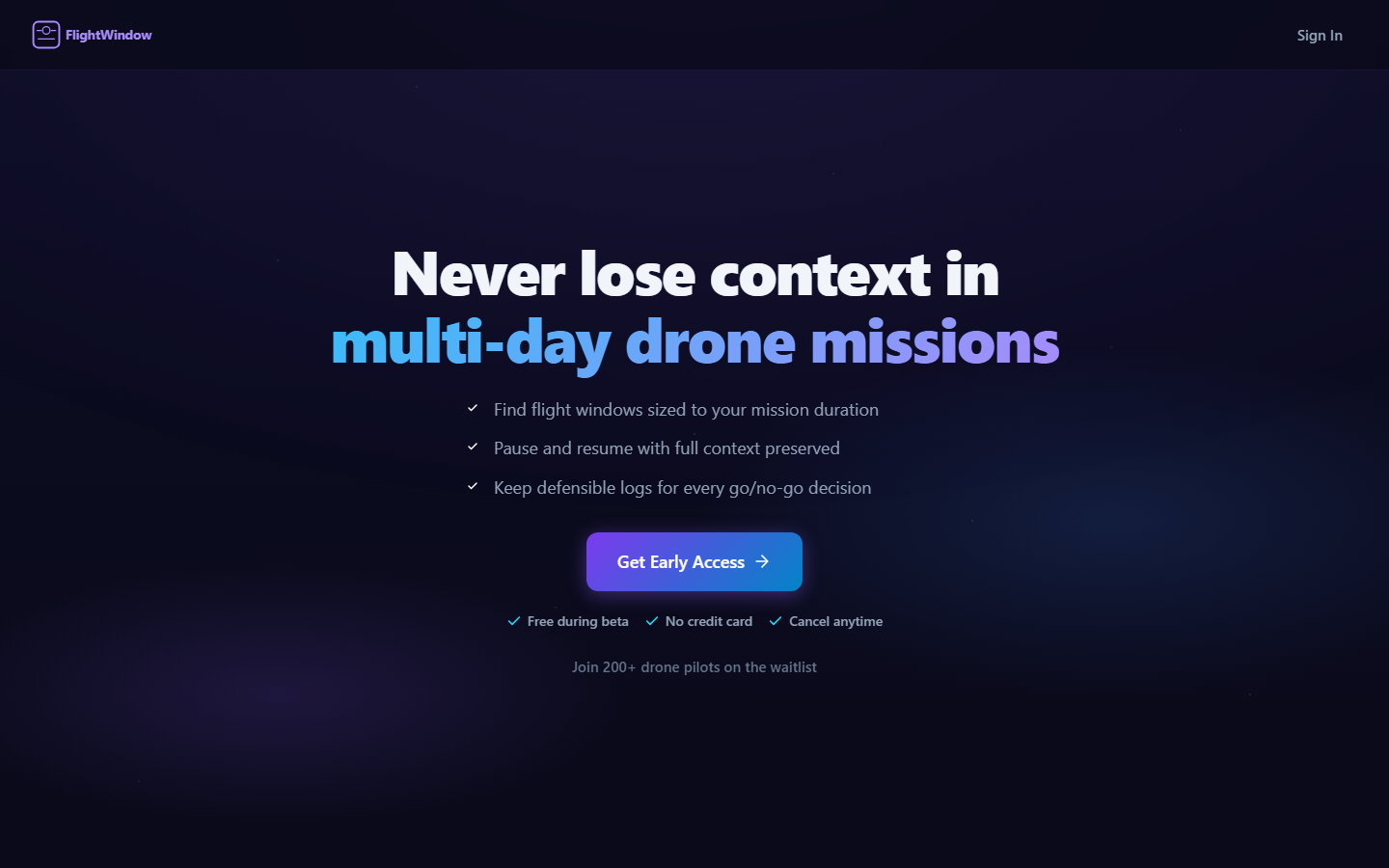 FlightWindow hero with real-time tracking tagline