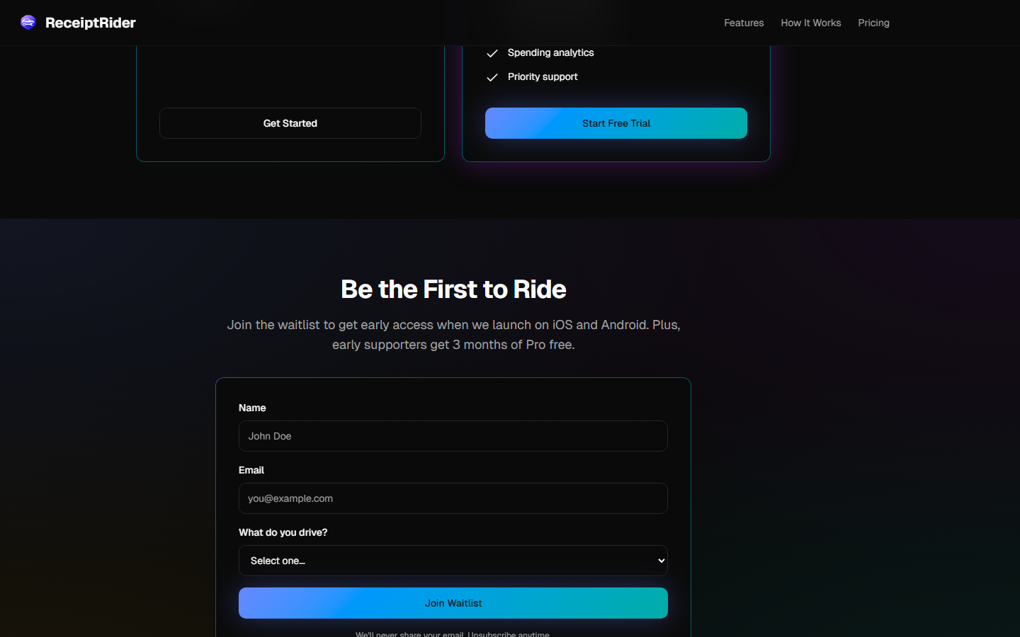 Spending insights and maintenance reminders dashboard